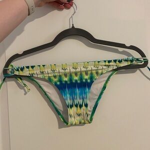 Yellow & Blue Tye Dye Swim Bottoms
